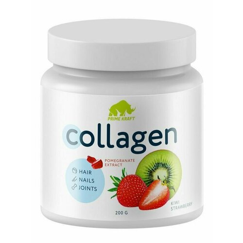 PrimeKraft Collagen, 200 грамм, Клубника-Киви collagen concentrate liquid 1000 мл клубника киви