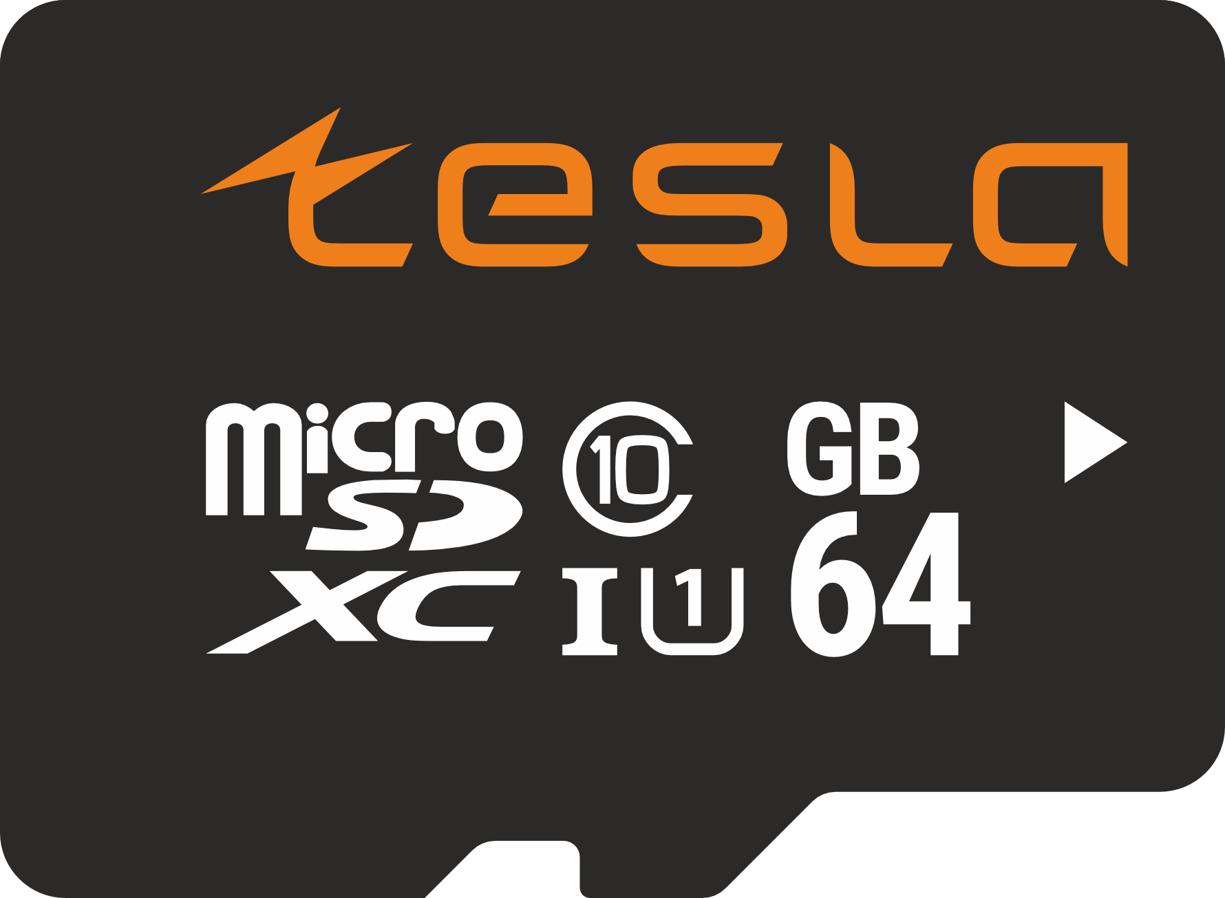 Карта памяти TESLA 64Гб microSDXC, C10/UHS-I U1 (TSLMSD064GU1)