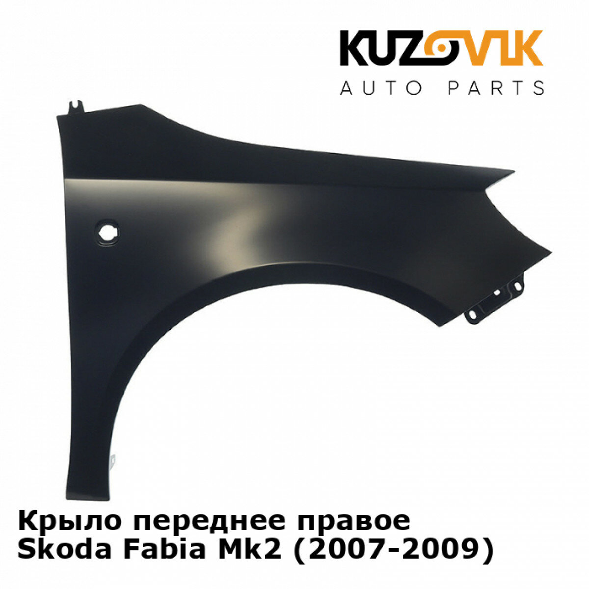 Крыло переднее правое Skoda Fabia Mk2 (2007-2009)