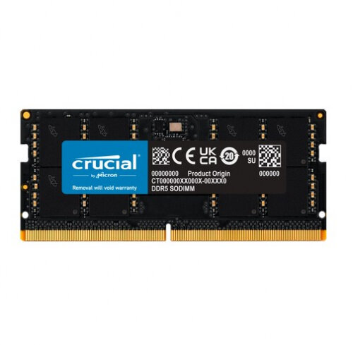 Оперативная память CRUCIAL DDR5 32GB 4800 SODIMM CL40 (CT32G48C40S5)