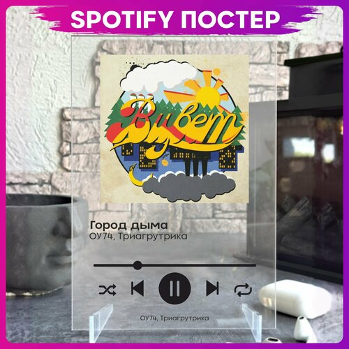 Spotify poster Оу74 трек пластинка spotify poster babymetal трек пластинка