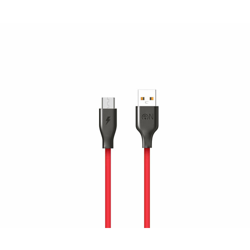 Кабель USB - микро USB FaisON K-HX21 Get, 1.0м, 2.1A, цвет: красный, чёрная вставка