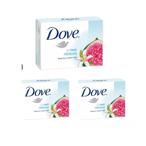 Крем-мыло Dove Restoring Инжир и цветки апельсина, 3 шт х 135 г