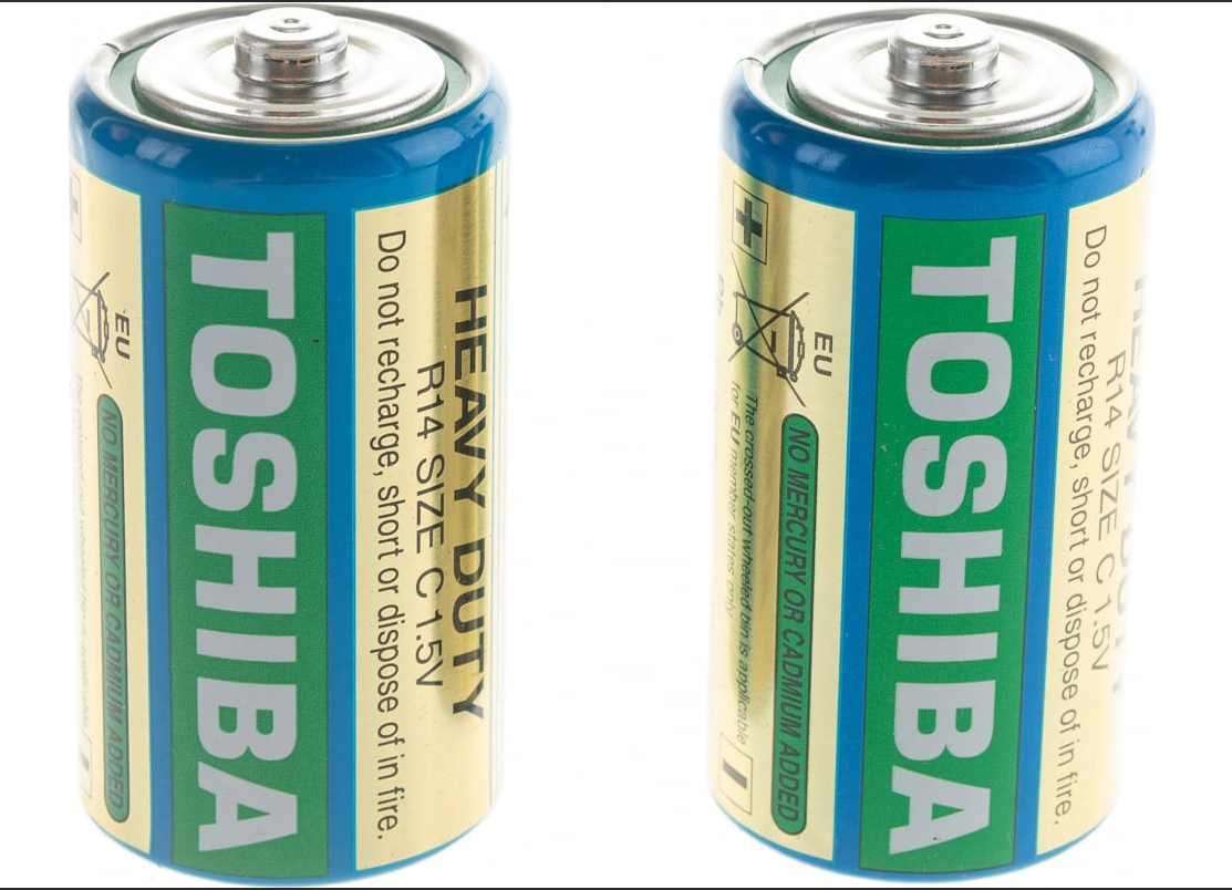 Батарейки Toshiba Heavy Duty R14 C 1.5V 2шт - фото №6