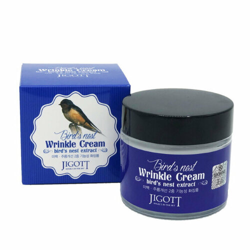 Jigott Антивозрастной крем с экстрактом ласточкиного гнезда Bird'S Nest Wrinkle Cream jigott антивозрастной крем с экстрактом ласточкиного гнезда 70 мл 2 упак