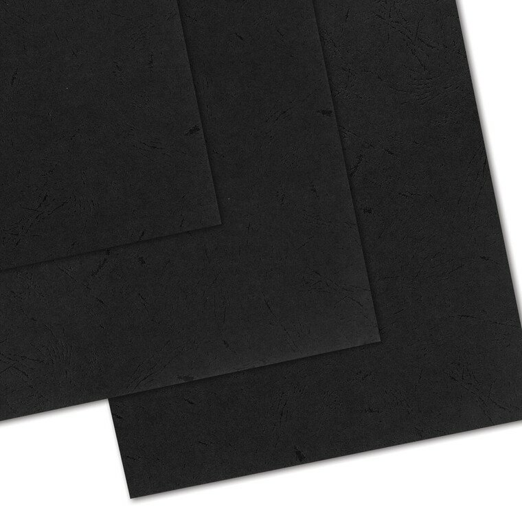 Обложки для переплета А3, картон-тиснен. пoд кожу 230г/м2, цвет-черный, 100шт/уп