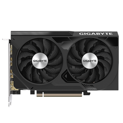 GIGABYTE Видеокарта GIGABYTE GeForce RTX 4060 WINDFORCE OC 8G GV-N4060WF2OC-8GD (GeForce RTX 4060, 8ГБ GDDR6, 2xHDMI, 2xDP) (PCI-E) (ret) видеокарта gigabyte geforce rtx 3050 8192mb eagle oc 8g gv n3050eagle oc 8gd 2xhdmi 2xdp ret