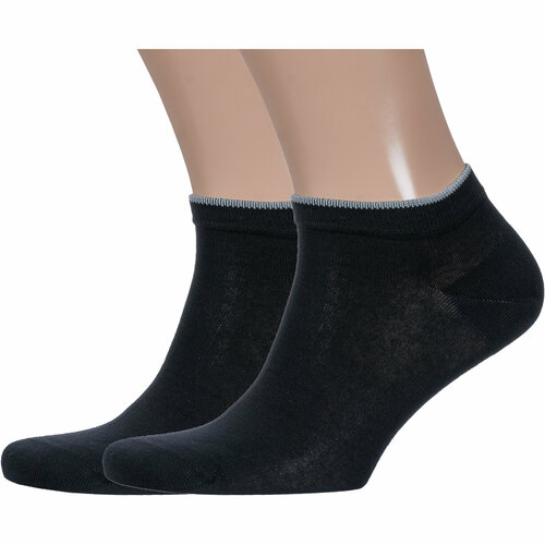 фото Носки lorenzline, 2 пары, размер 27, черный