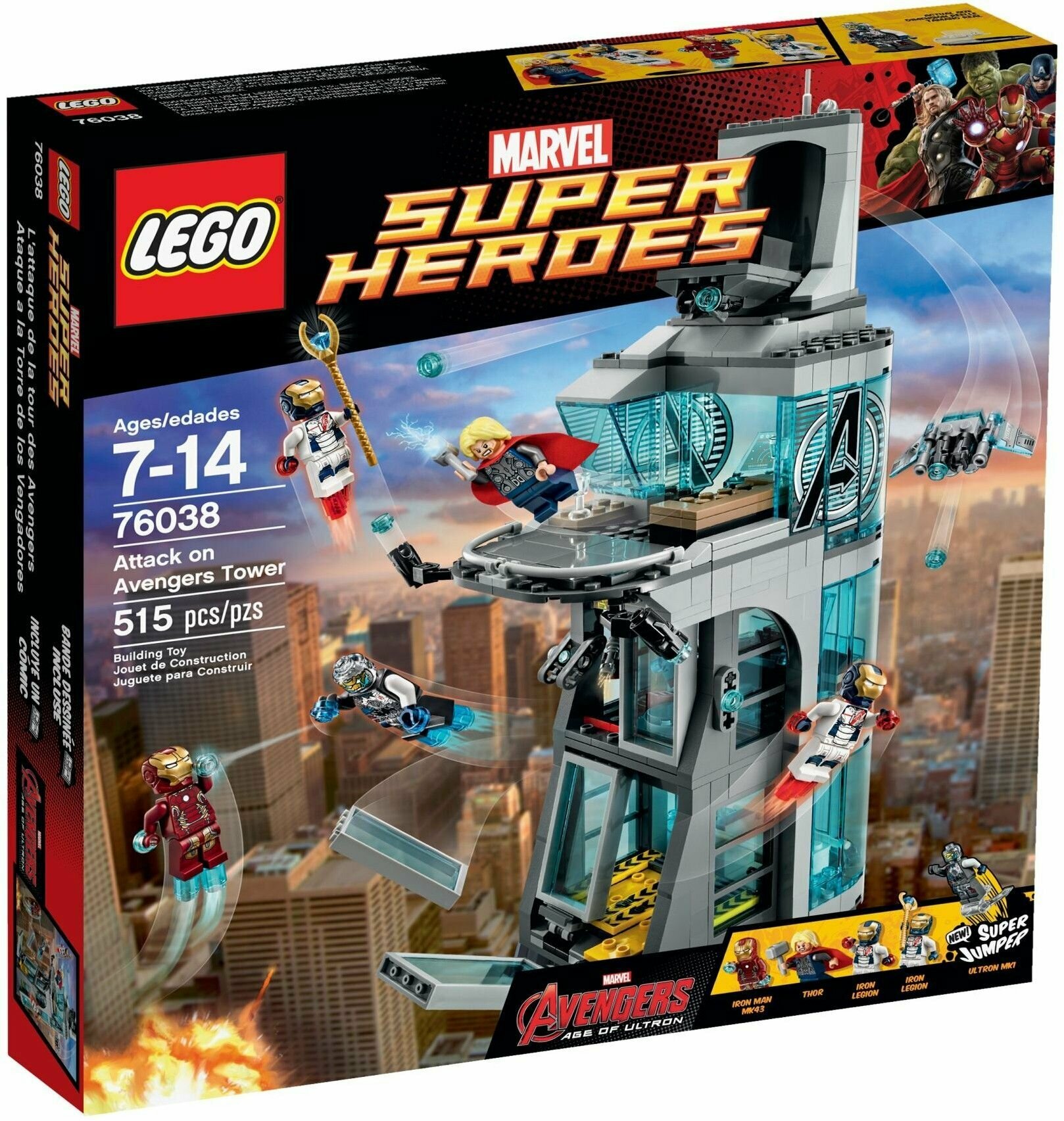 Конструктор LEGO Super Heroes 76038 Нападение на башню Мстителей