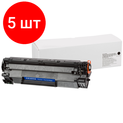 Комплект 5 штук, Картридж лазерный Retech 85A CE285A чер. для HP LJ P1102/P1102w картридж cactus совместимый с hp 85a ce285a 1600 страниц черный cs ce285a 15шт