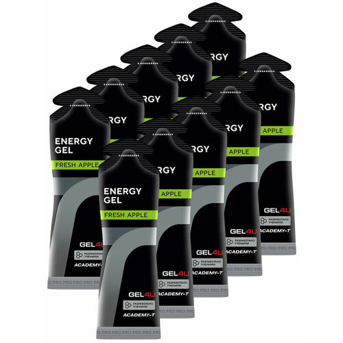 GEL4U, Energy Gel, 10х60мл (Яблоко)
