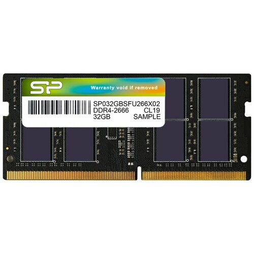 Оперативная память Silicon Power SP032GBSFU266X0232GB PC4-21300 DDR4 UDIMM-2666MHz SO-DIMMв комплекте 1 модуль 936300₽