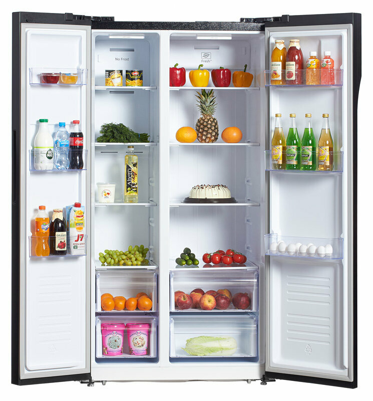 Холодильник HYUNDAI CS5003F, двухкамерный, черная сталь [cs5003f черная сталь] - фото №17