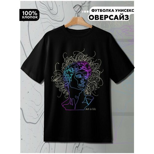 фото Футболка hypnotica, размер l, черный