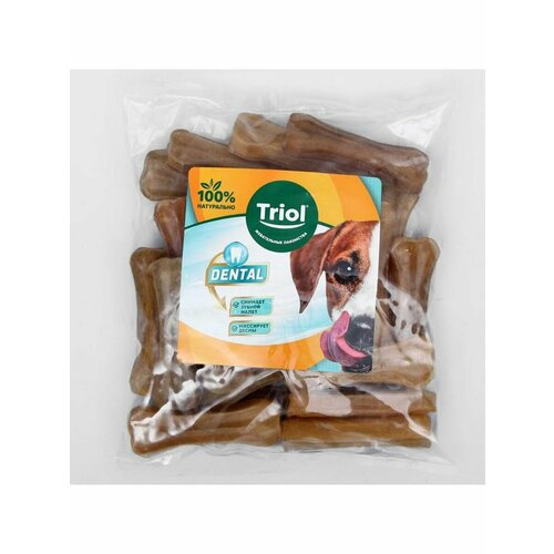 Косточка жевательная Triol DENTAL 75 см 20-25 г пакет 25 2540₽