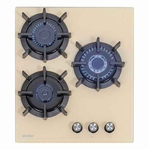Газовая варочная поверхность Simfer H45N35J571 газ-контроль WOK конфорка бежевое стекло 2009000₽