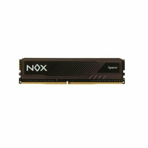 Модуль Apacer 8GB DDR4 3200 DIMM NOX Black Gaming Memory Non-ECC, CL16, 1.35V, Intel XMP 2.0, Heat Sink, RTL модуль памяти apacer ddr4 3200 dimm tex gaming memory ah4u08g32c28ytbaa 1 8gb non ecc cl16 1 35v intel xmp 2 0 heat sink rtl