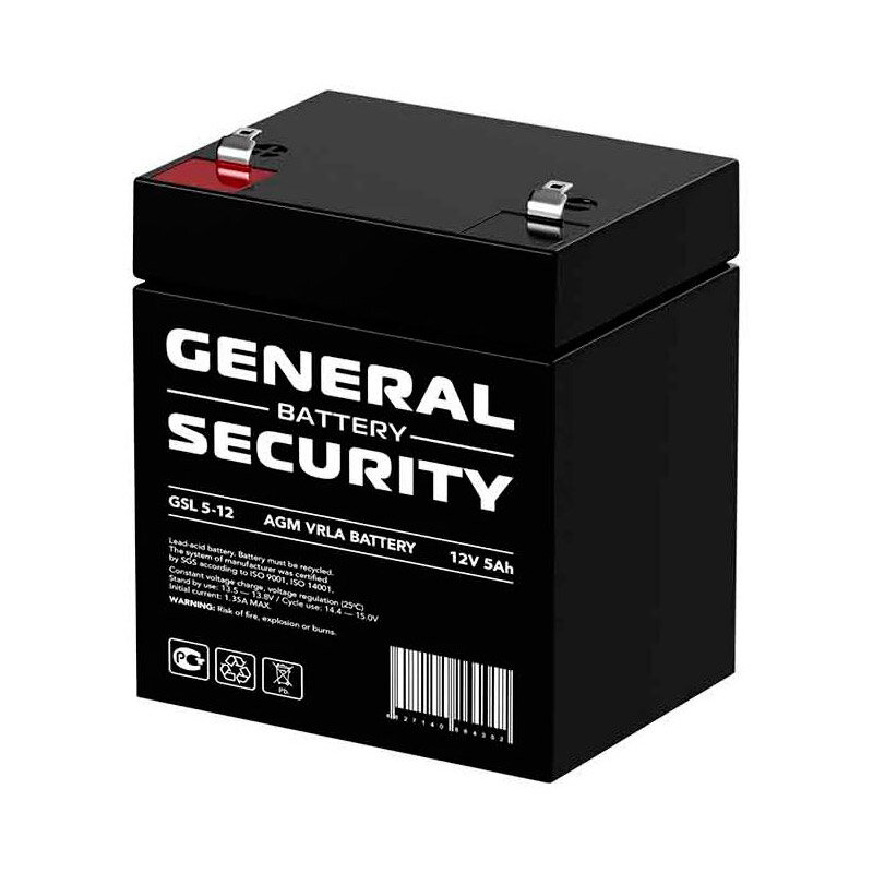 Аккумулятор General Security 12V 5Ah GS5-12