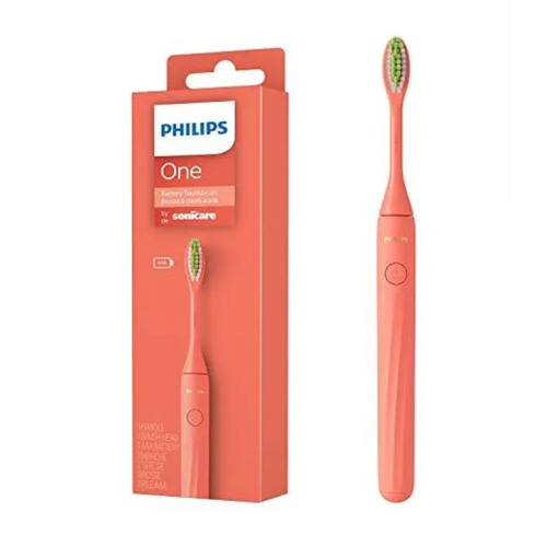 Электрическая зубная щетка Philips One Sonicare цвет розовыйкрасный 3700₽