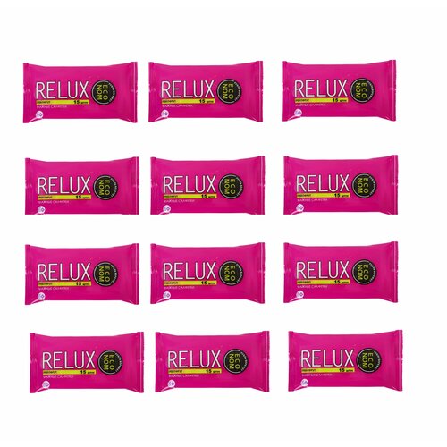 Relux Влажные салфетки Освежающие грейпфрут 15 штук в упаковке 12 упаковок 531₽