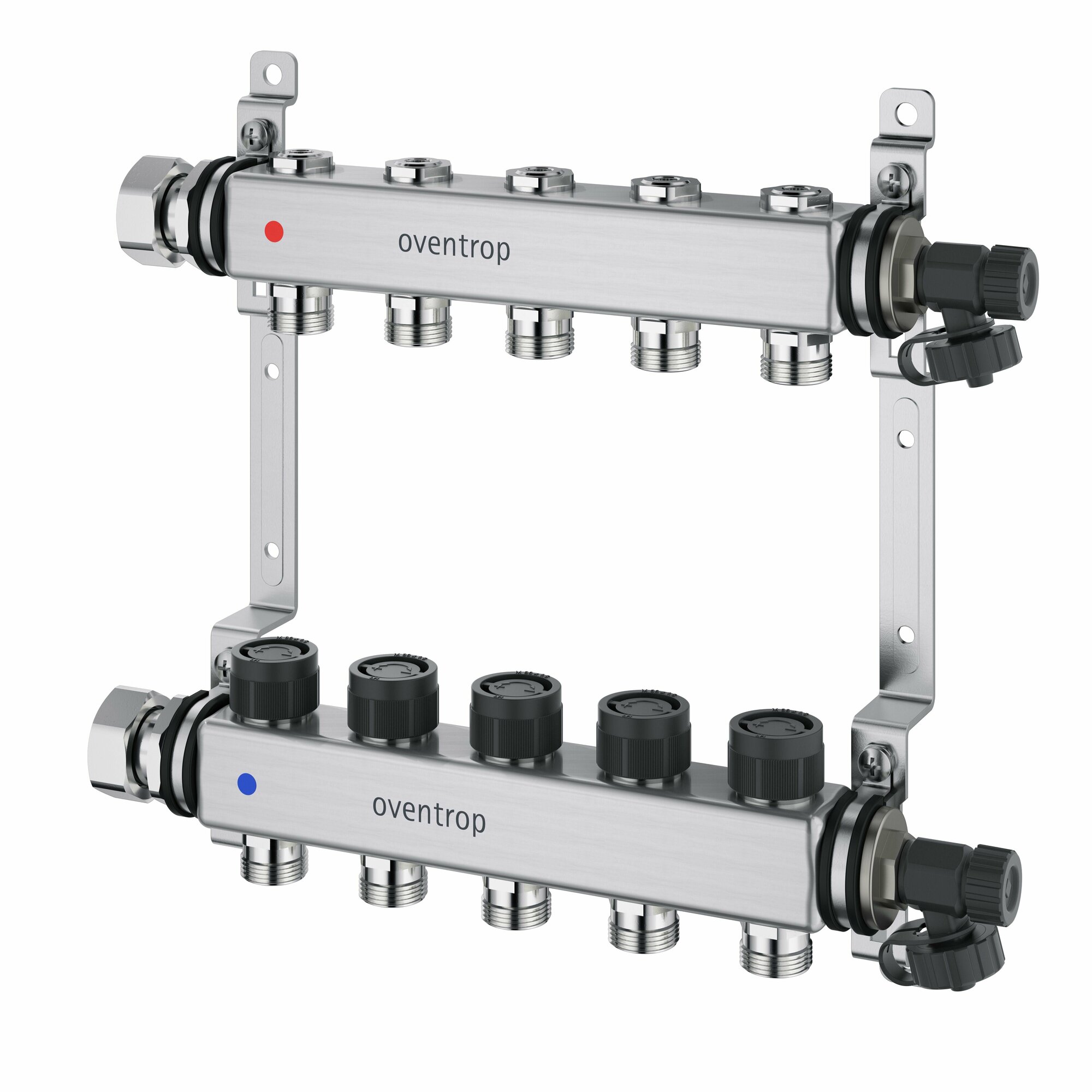 Коллекторная группа Oventrop Multidis SF PN10 с регулирующими вставками, на 2 контура