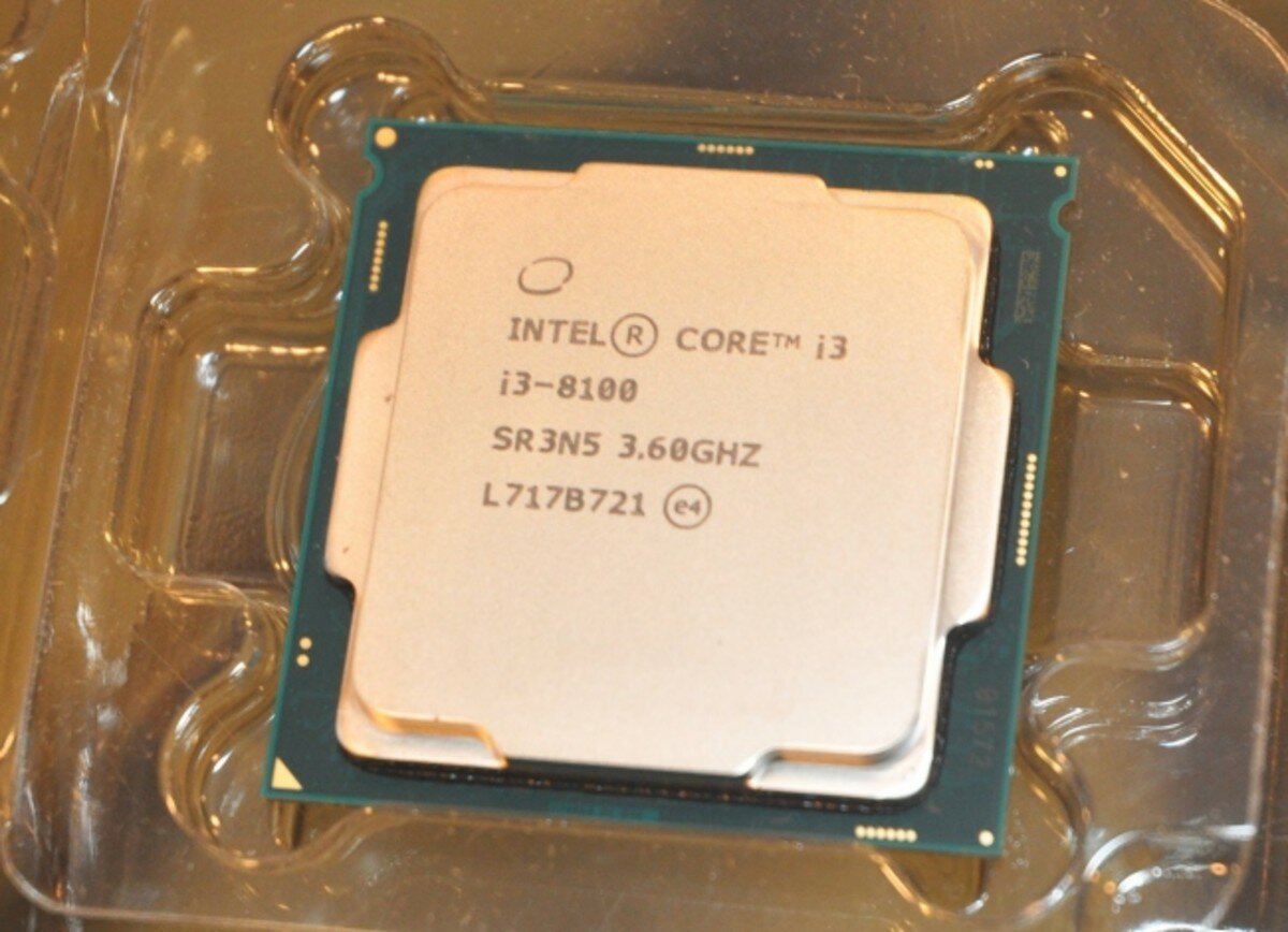 Процессор Intel Core i3-8100 LGA1151 v2, 4 x 3600 МГц, OEM