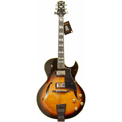 Archtop guitar Peerless GigMaster Jazz SB - 16-inch archtop with laminated flamed maple top and laminated maple body. 628 mm scale, rosewood Tun-O-Matic bridge and two Epiphone '57 humbuckers. Vintage Sunburst. очаровательный абстрактный красочный коврик цвета слоновой кости сине павлин 5 дюймов 3x7 дюймов 6 дюймов edna