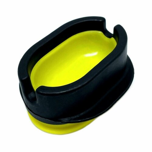 Форма для прикормки с кнопкой CarpHunter Wide Flat Method Feeder Mould (Black / yellow) набор флэт кормушек для прикормки 2 1 с лепкой в комплекте in line flat method feeder