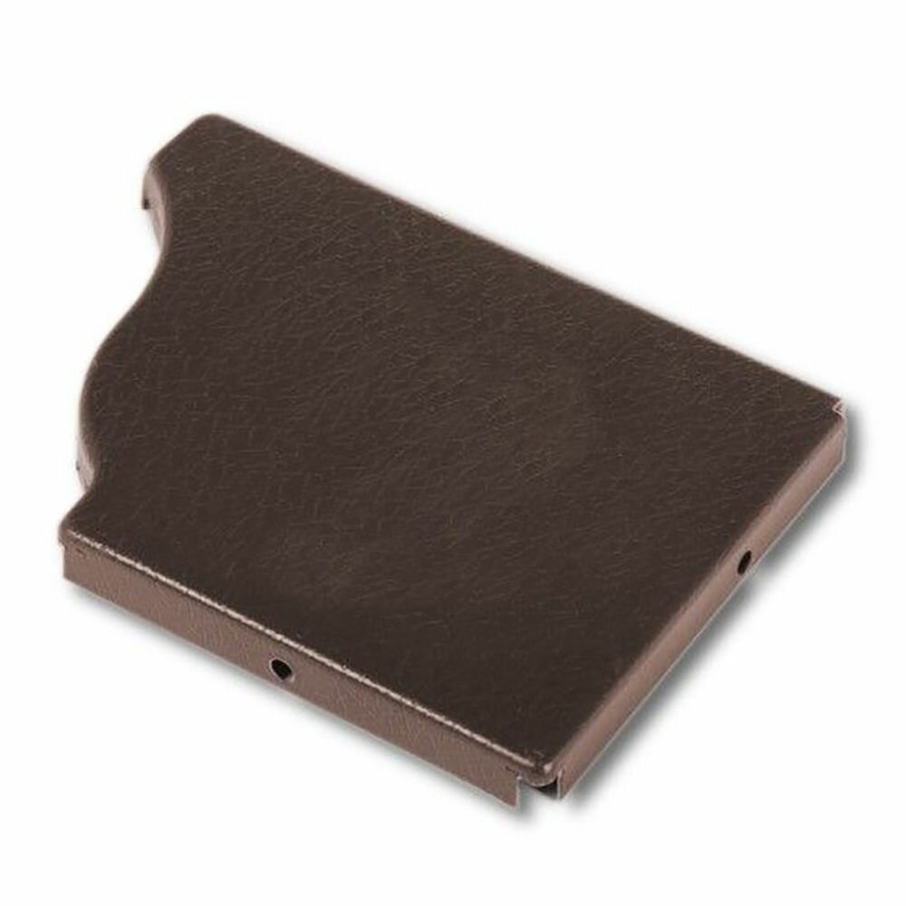 фото Заглушка желоба Юг-Профиль 120x86 мм правая коричневая RAL 8017