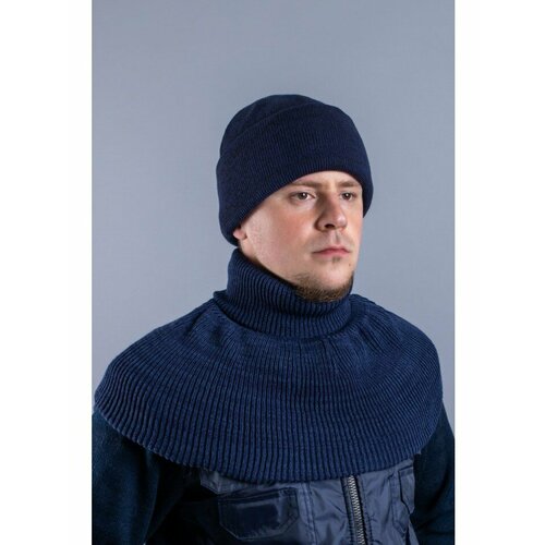 фото Шарф , черный, синий ovr