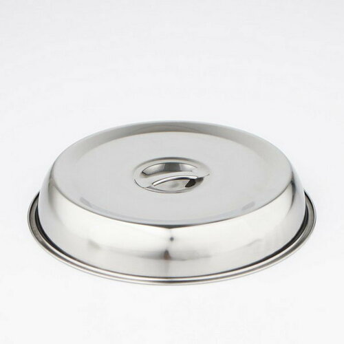 Крышка-Клош из нержавеющей стали 24x24x4 см круглая 978₽