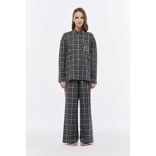 Пижама MAISON LOVERS, размер XL, мультиколор, серый