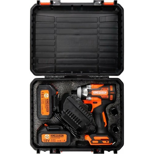 Гайковерт аккумуляторный ударный с набором оснастки 18В 320 Нм Винтоверт АКБ KINGQUEEN 750000₽