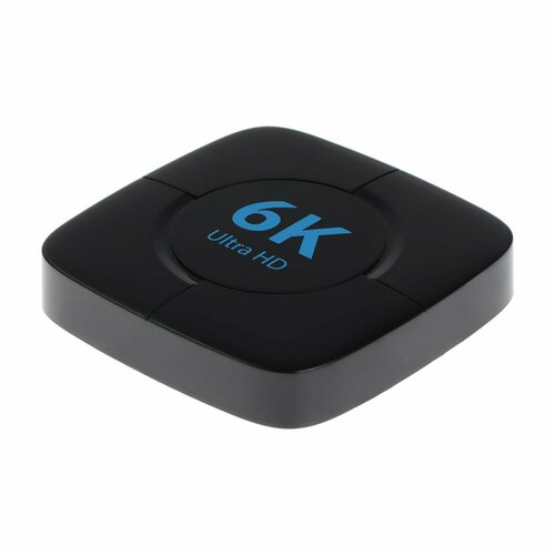 Приставка Смарт ТВ 6K Allwinner, 4ГБ ОЗУ, 32ГБ, Android, UlHD, Wi-Fi, HDMI, чёрная