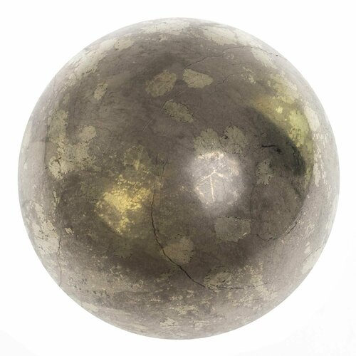 Шар из камня пирит диаметром 9,7 см 126872