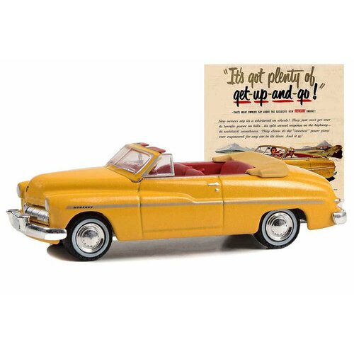 Mercury eight convertible it’s got plenty of get-up-and-go! 1949 yellow