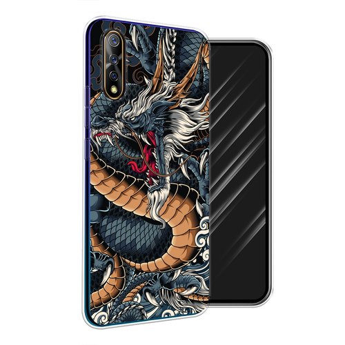 Силиконовый чехол на Vivo iQOO Neo / Виво iQOO Neo Japanese Dragon силиконовый чехол japanese dragon на vivo iqoo neo виво iqoo neo