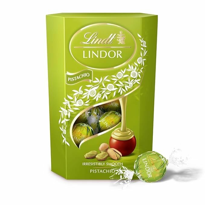 Конфеты шоколадные Lindt Lindor Pistacho фисташковые 200 гр (Финляндия)