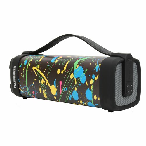 Портативная колонка Telefunken TF-PS1241B Black SoundBit SQ2 12Вт 1500мАч FM BT microSD USB IPХ4 AUX новый дизайн 140000₽