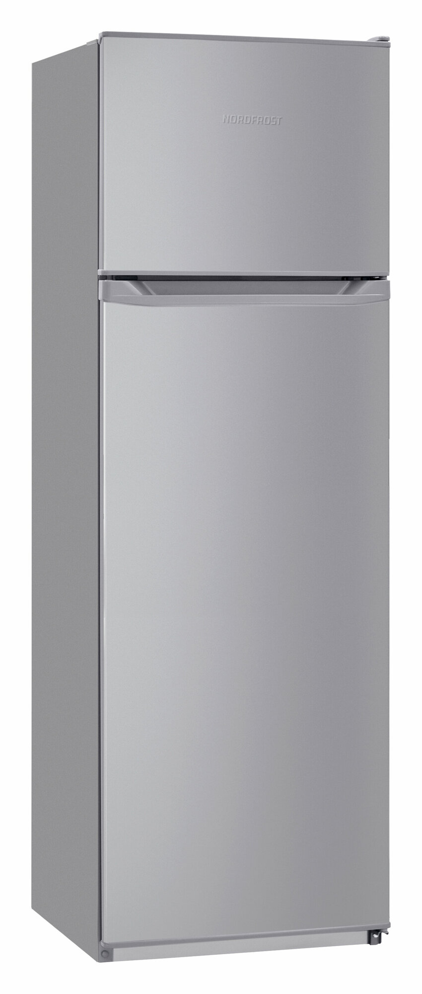 Холодильник NordFrost NRT 144 132 серебристый металлик (двухкамерный) верхняя морозилка .