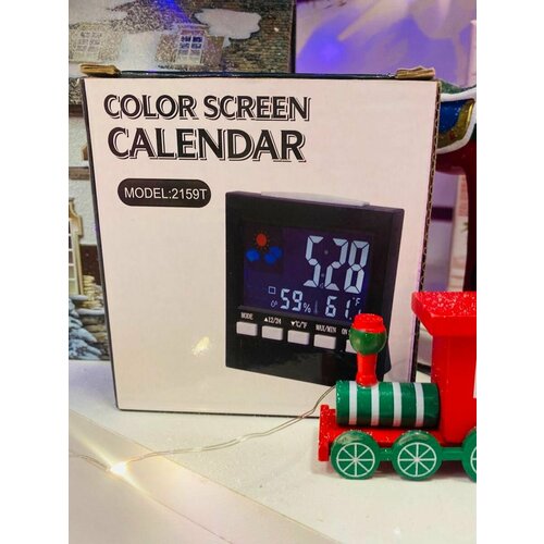 Термометр-гигрометр с часами и будильником 2159T 78000₽