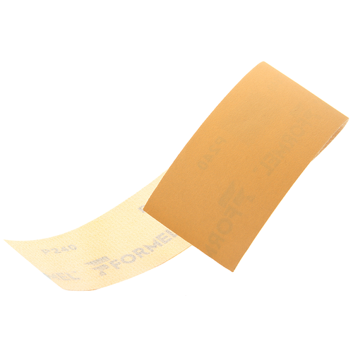 Бумага наждачная №240 полоса на липучке желтая FORMEL