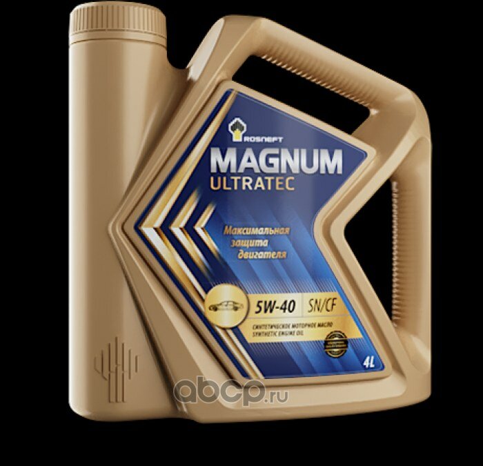 Масло моторное rosneft magnum ultratec 5w-40 синтетическое 4 л 40815442