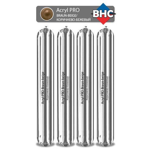 Акриловый герметик BHC ACRYL PRO BRAUN - BEIGE 600 ML