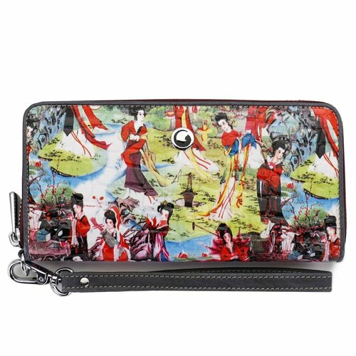 фото Кошелек sergio valentini, фактура тиснение, мультиколор