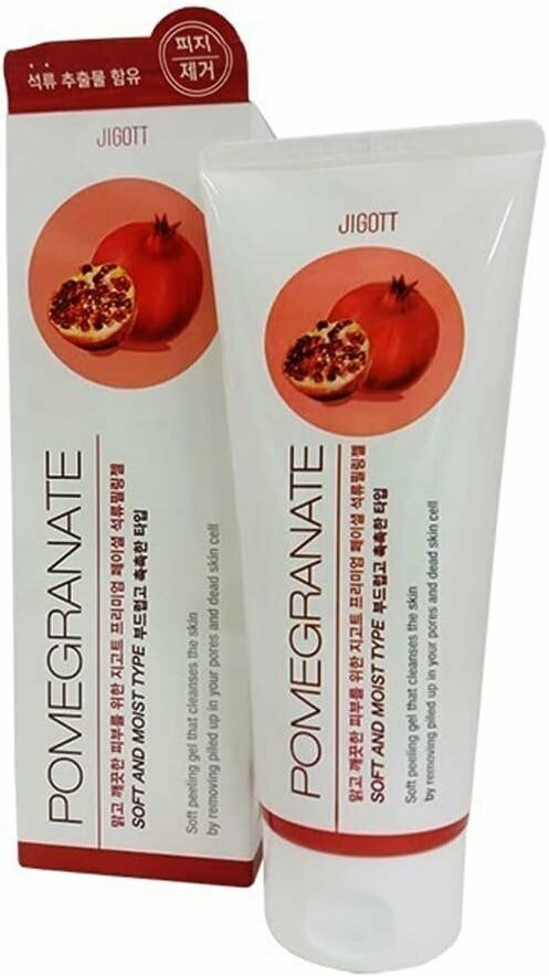 JIGOTT Пилинг-гель с экстрактом граната Premium Facial Pomegranate Peeling Gel