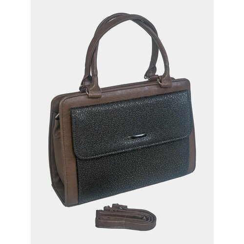 фото Сумка arlion 000-595 коричневая узоры, фактура матовая, коричневый