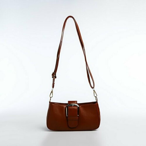 фото Сумка багет сима-ленд, желтый, коричневый сима-лэнд