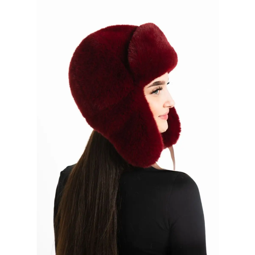 фото Шапка , размер 57-59, бордовый galina pyatkova