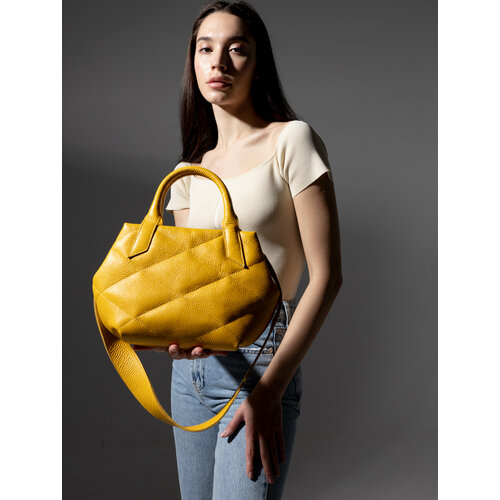 Сумка  багет MARINA ADAMENKO МА20.28, фактура зернистая, желтый